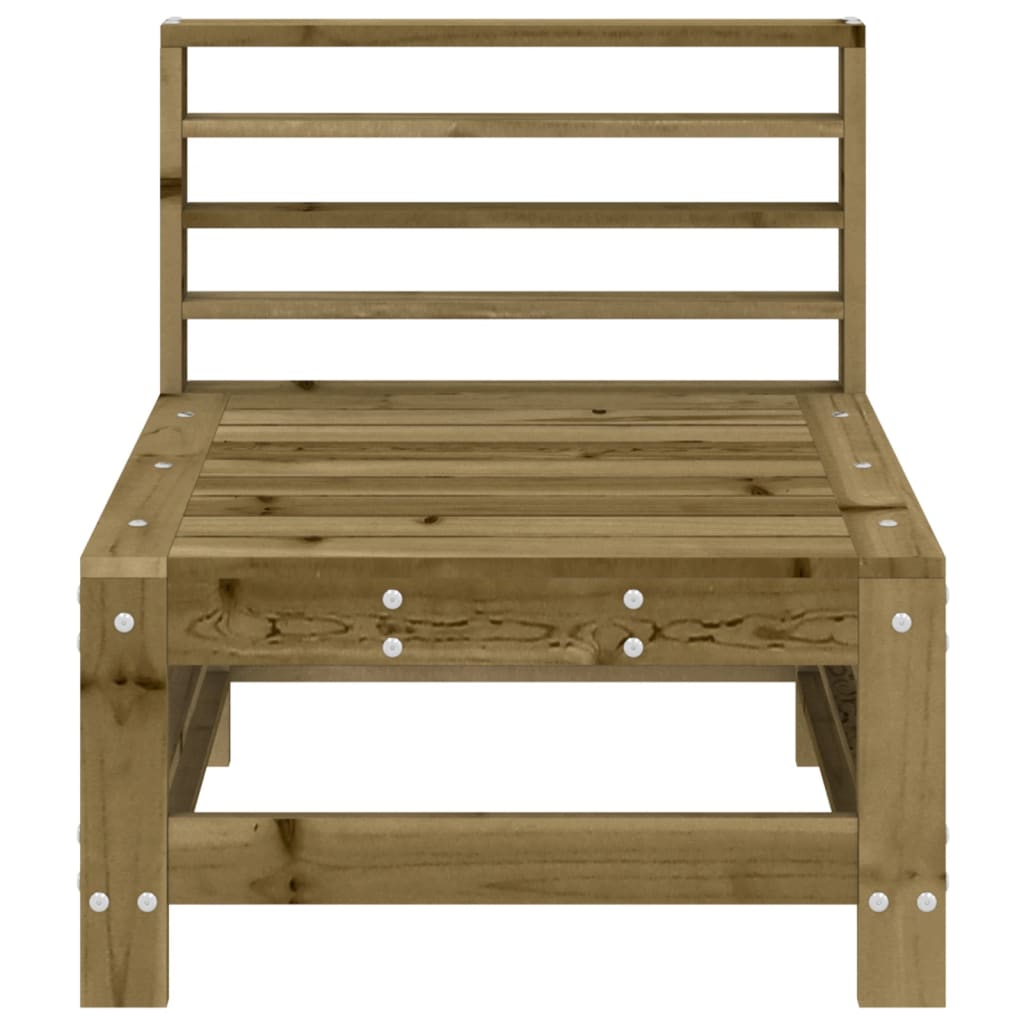 vidaXL Garden Middle Sofas 2 pcs Impregnated Wood Pine 4