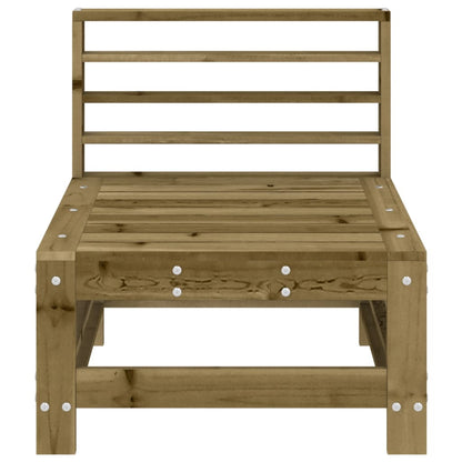 vidaXL Garden Middle Sofas 2 pcs Impregnated Wood Pine 4