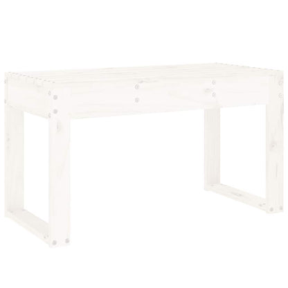 vidaXL Garden Bench White 80x38x45 cm Solid Wood Pine 5