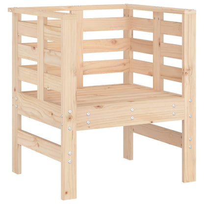 vidaXL Garden Chairs 2 pcs 61.5x53x71 cm Solid Wood Pine 4