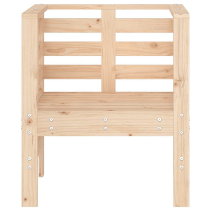 vidaXL Garden Chairs 2 pcs 61.5x53x71 cm Solid Wood Pine 5