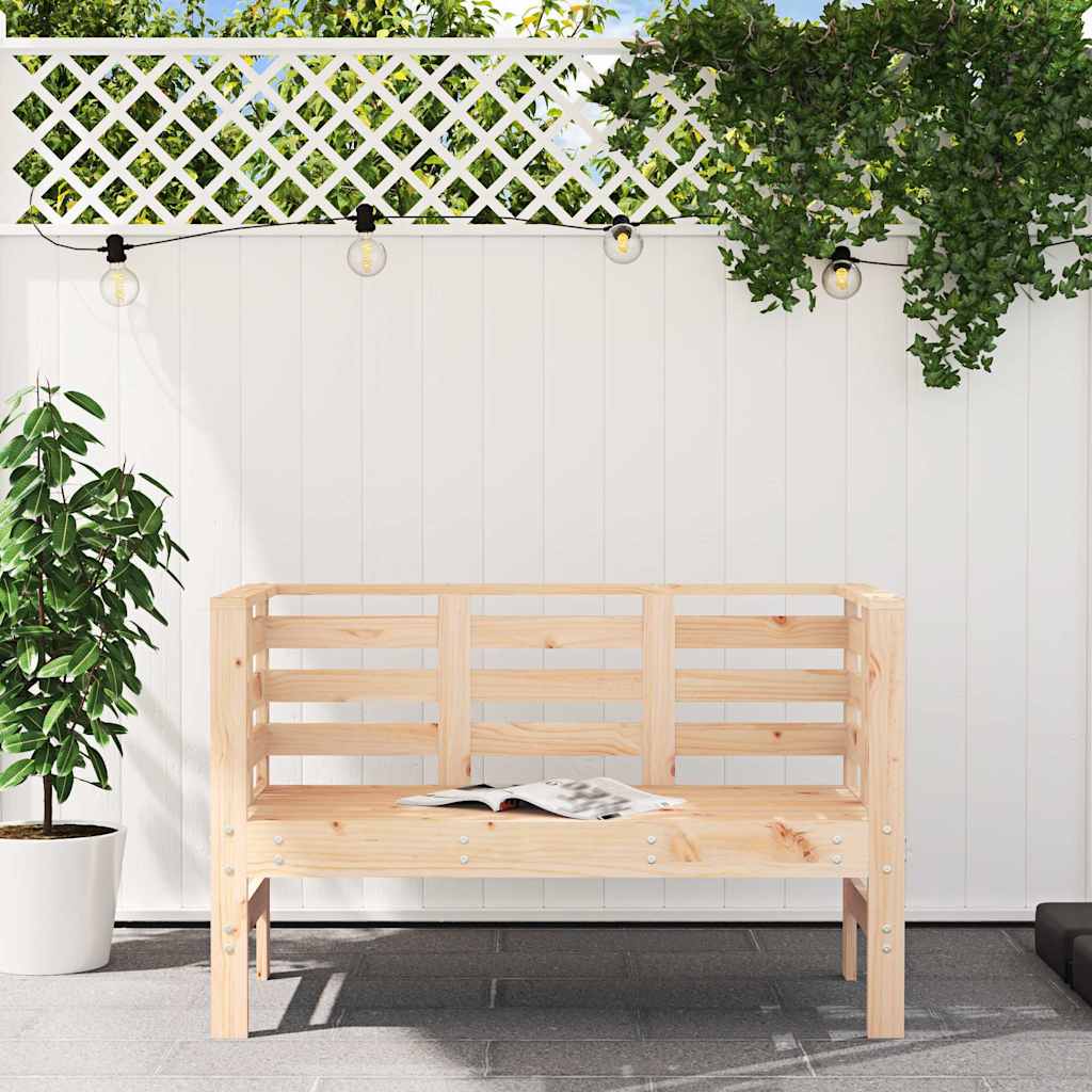 vidaXL Garden Bench 111.5x53x71 cm Solid Wood Pine 3