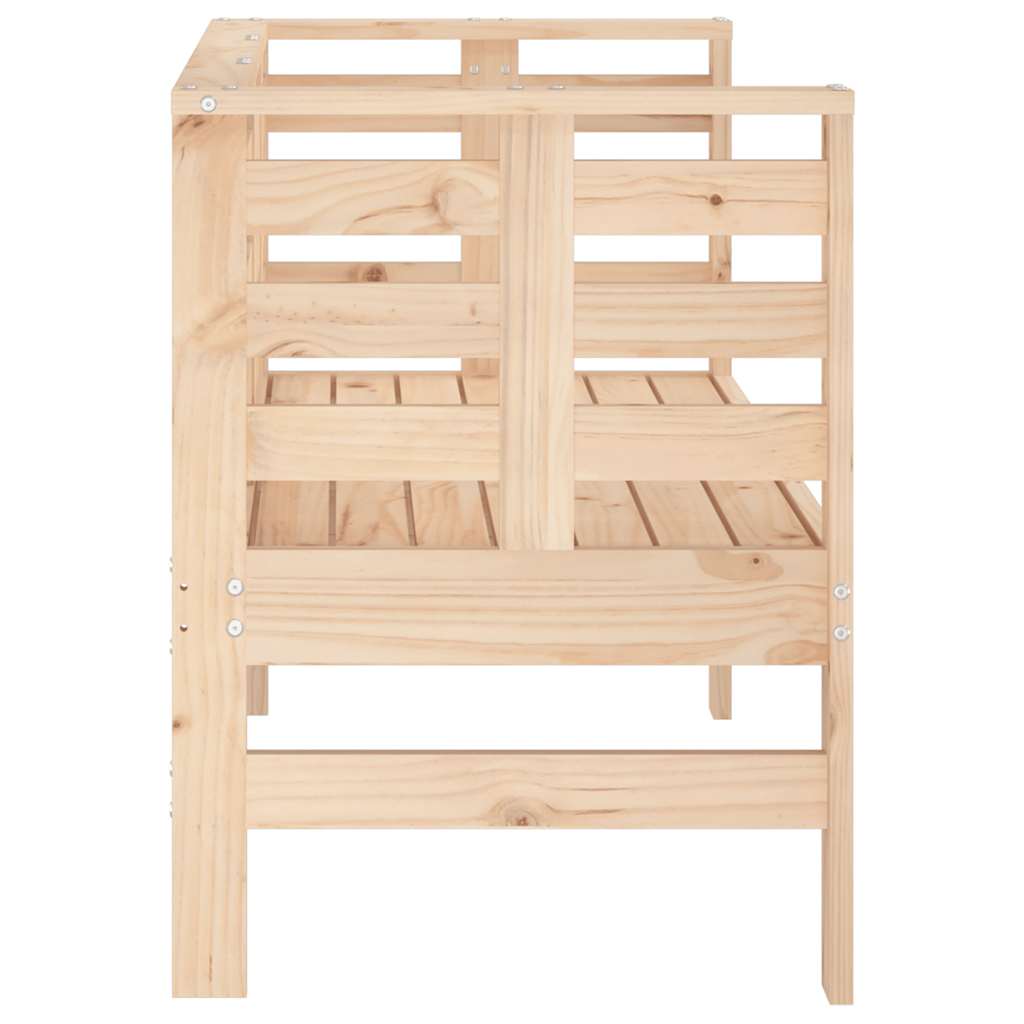 vidaXL Garden Bench 111.5x53x71 cm Solid Wood Pine 5
