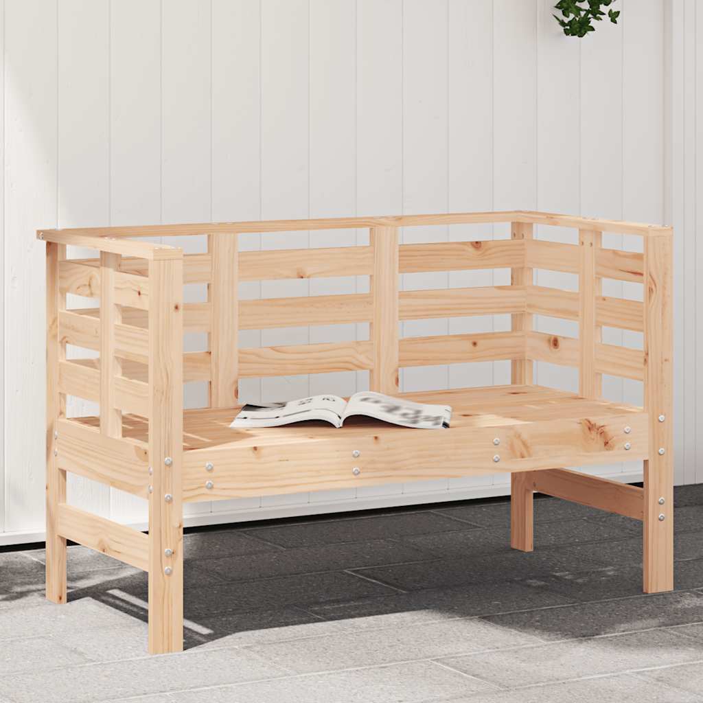 vidaXL Garden Bench 111.5x53x71 cm Solid Wood Pine 1