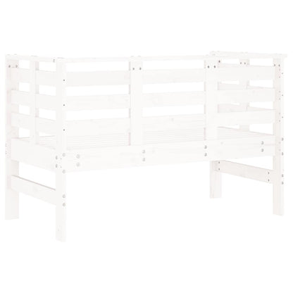 vidaXL Garden Bench White 111.5x53x71 cm Solid Wood Pine 6