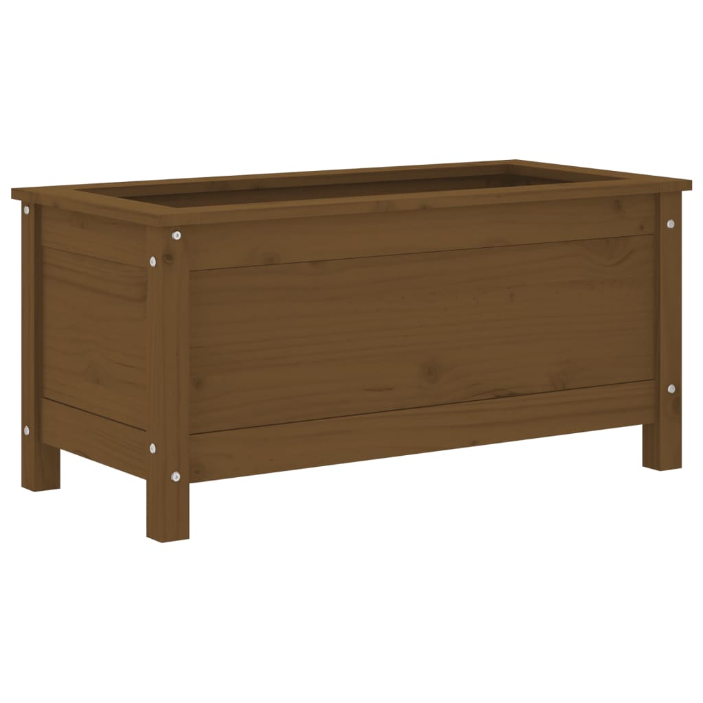 vidaXL Garden Planter Honey Brown 82.5x40x39 cm Solid Wood Pine 2