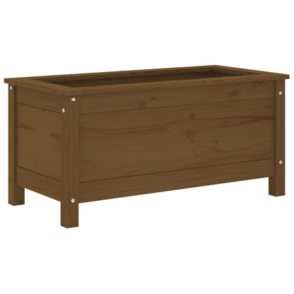 vidaXL Garden Planter Honey Brown 82.5x40x39 cm Solid Wood Pine 4