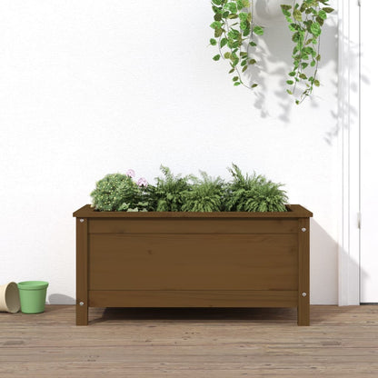 vidaXL Garden Planter Honey Brown 82.5x40x39 cm Solid Wood Pine 1