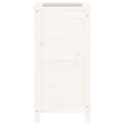 vidaXL Garden Planter White 40x40x78 cm Solid Wood Pine 5