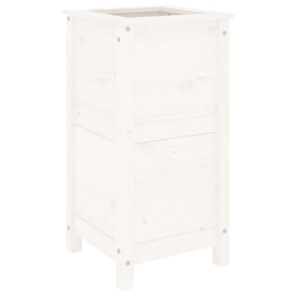vidaXL Garden Planter White 40x40x78 cm Solid Wood Pine 6