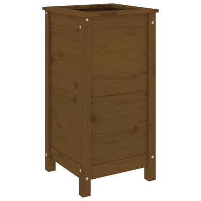 vidaXL Garden Planter Honey Brown 40x40x78 cm Solid Wood Pine 2