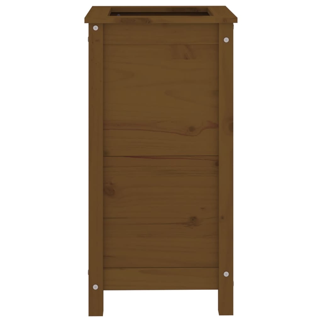 vidaXL Garden Planter Honey Brown 40x40x78 cm Solid Wood Pine 4