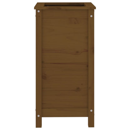 vidaXL Garden Planter Honey Brown 40x40x78 cm Solid Wood Pine 4