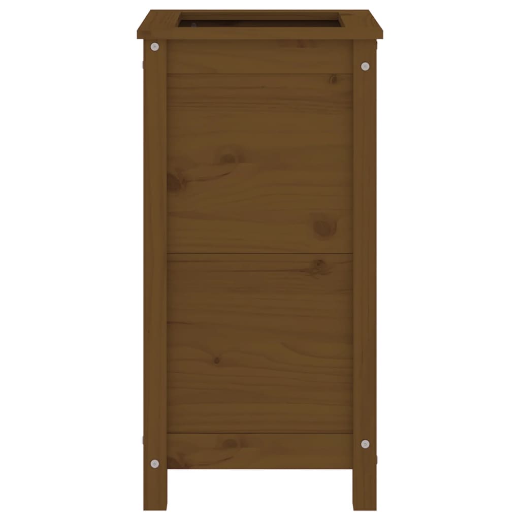 vidaXL Garden Planter Honey Brown 40x40x78 cm Solid Wood Pine 5