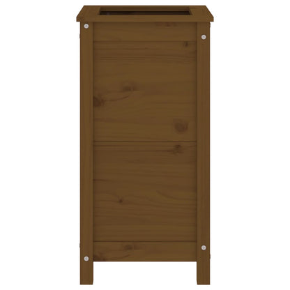 vidaXL Garden Planter Honey Brown 40x40x78 cm Solid Wood Pine 5