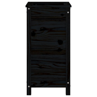 vidaXL Garden Planter Black 40x40x78 cm Solid Wood Pine 5