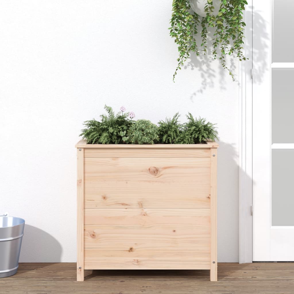 vidaXL Garden Planter Solid Wood Pine Depth 40 cm Height 78 cm