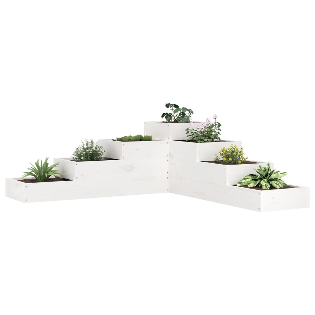 vidaXL Garden Planter 4-Tier Solid Wood Pine