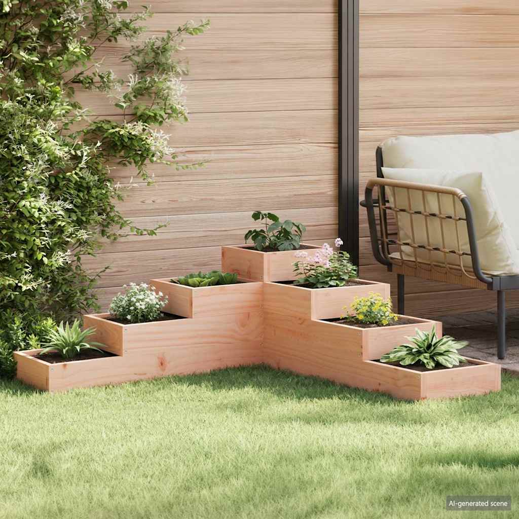 vidaXL Garden Planter 4-Tier Solid Wood Pine