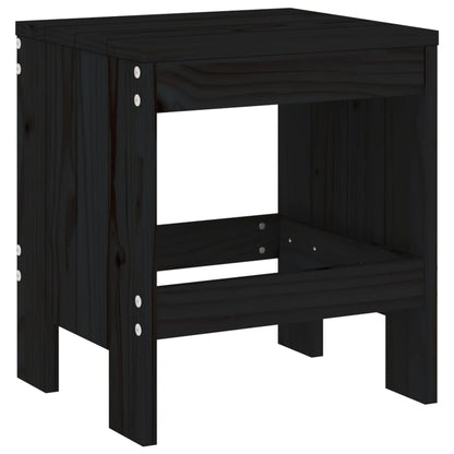 vidaXL Garden Stools 2 pcs Black 40x36x45 cm Solid Wood Pine 6