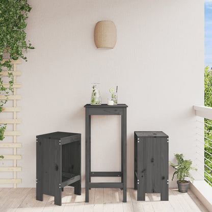 vidaXL Bar Stools 2 pcs Solid Wood Pine