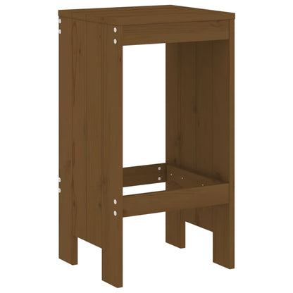 vidaXL Bar Stools 2 pcs Honey Brown 40x36x75 cm Solid Wood Pine 3