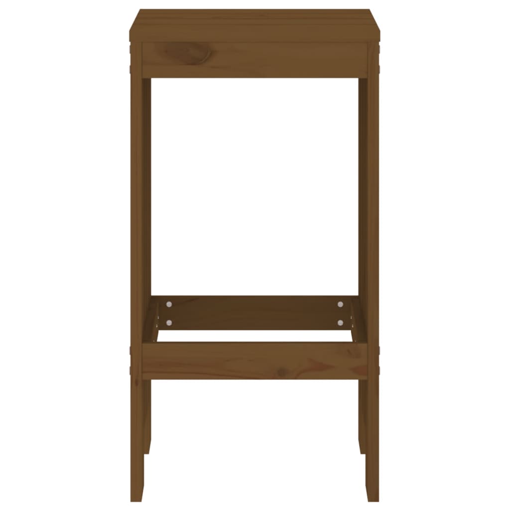 vidaXL Bar Stools 2 pcs Honey Brown 40x36x75 cm Solid Wood Pine 4