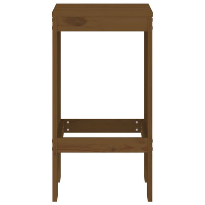 vidaXL Bar Stools 2 pcs Honey Brown 40x36x75 cm Solid Wood Pine 4