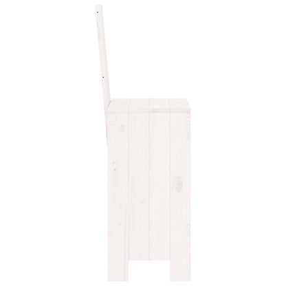 vidaXL Bar Stools 2 pcs White 40x42x120 cm Solid Wood Pine 5