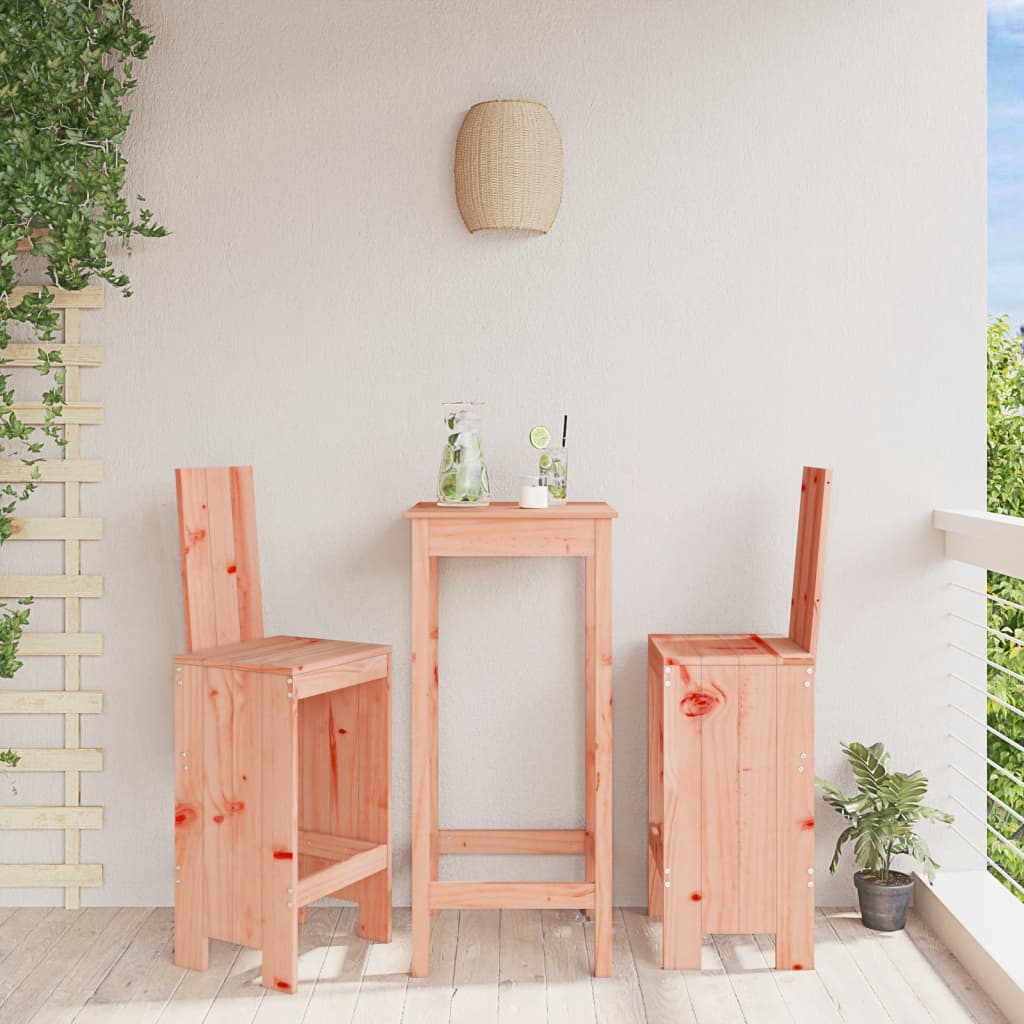 vidaXL Bar Stools 2 pcs 40x42x120 cm Solid Wood Douglas 1