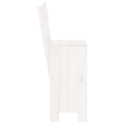 vidaXL Bar Stools 2 pcs White 40x48.5x115.5 cm Solid Wood Pine 5