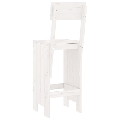 vidaXL Bar Stools 2 pcs White 40x48.5x115.5 cm Solid Wood Pine 6