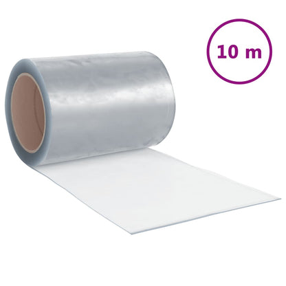 vidaXL Door Curtain Transparent 300 mmx2.6 mm 10 m PVC 2