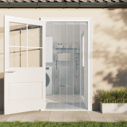 vidaXL Door Curtain Transparent 300 mmx2.6 mm 10 m PVC 1