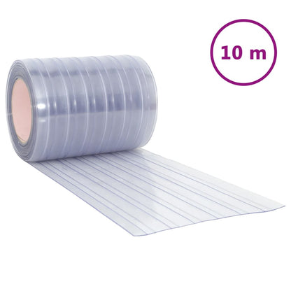 vidaXL Door Curtain Transparent 300 mmx2.6 mm 10 m PVC 2