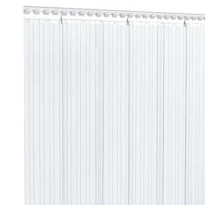 vidaXL Door Curtain Transparent 300 mmx2.6 mm 10 m PVC 3