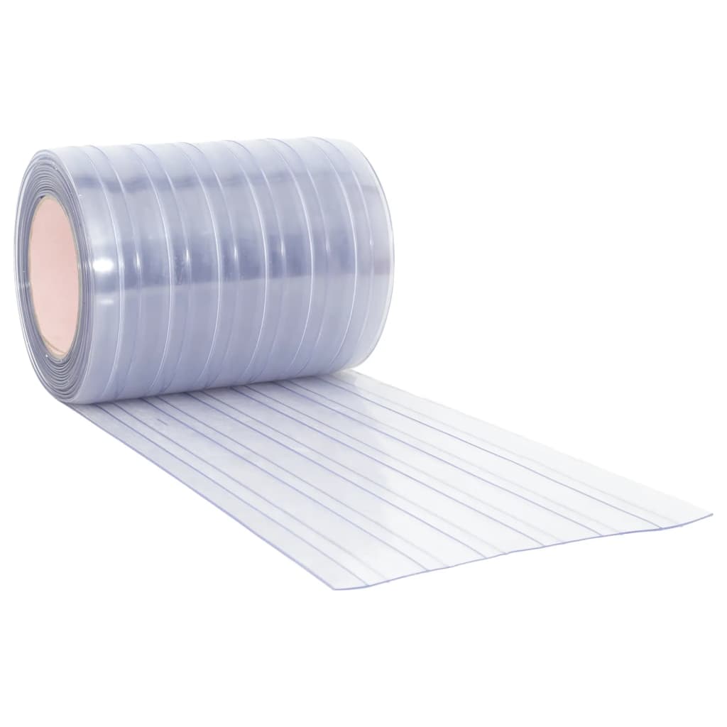 vidaXL Door Curtain Transparent 300 mmx2.6 mm 10 m PVC 4