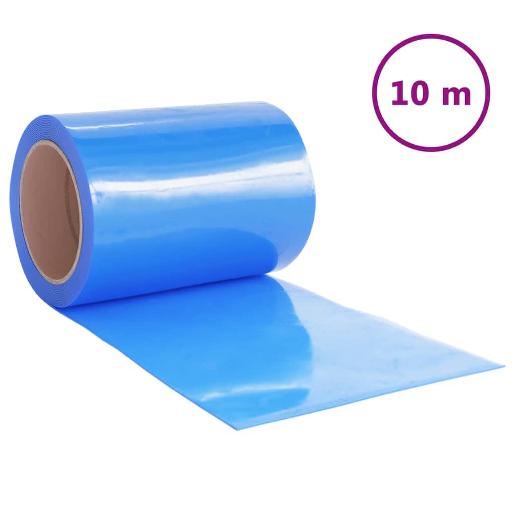 vidaXL Door Curtain Blue 300 mmx2.6 mm 10 m PVC 2