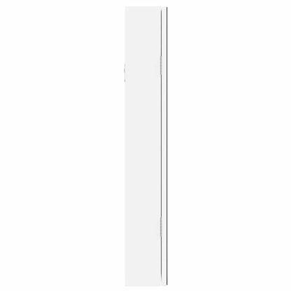 vidaXL Mirror Jewellery Cabinet with LED Lights Wall Mounted White 5