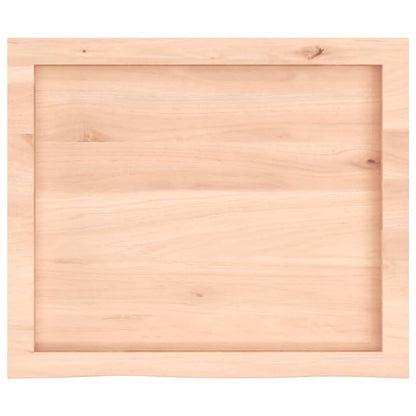 vidaXL Wall Shelf 60x50x(2-6) cm Untreated Solid Wood Oak 5