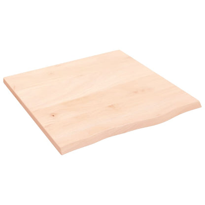 vidaXL Wall Shelf 60x60x2 cm Untreated Solid Wood Oak 2