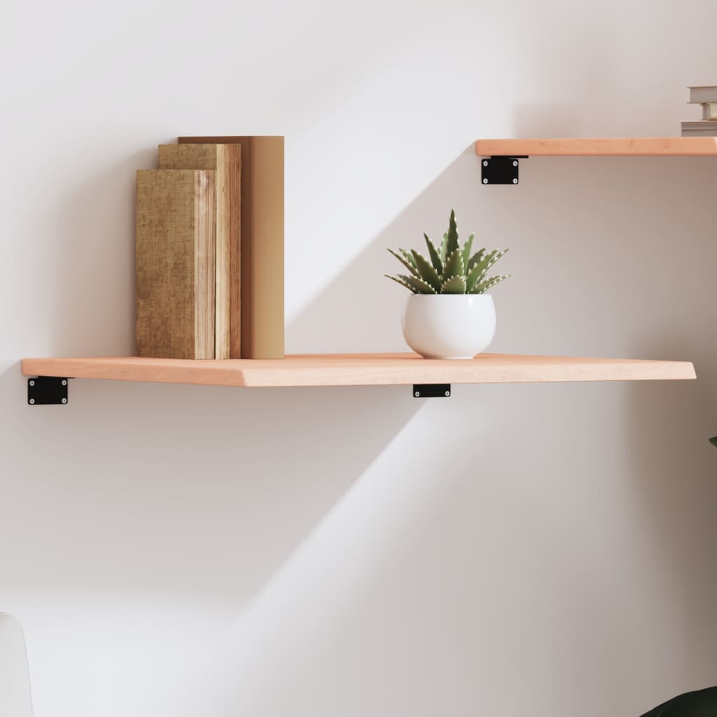vidaXL Wall Shelf 60x60x2 cm Untreated Solid Wood Oak 1