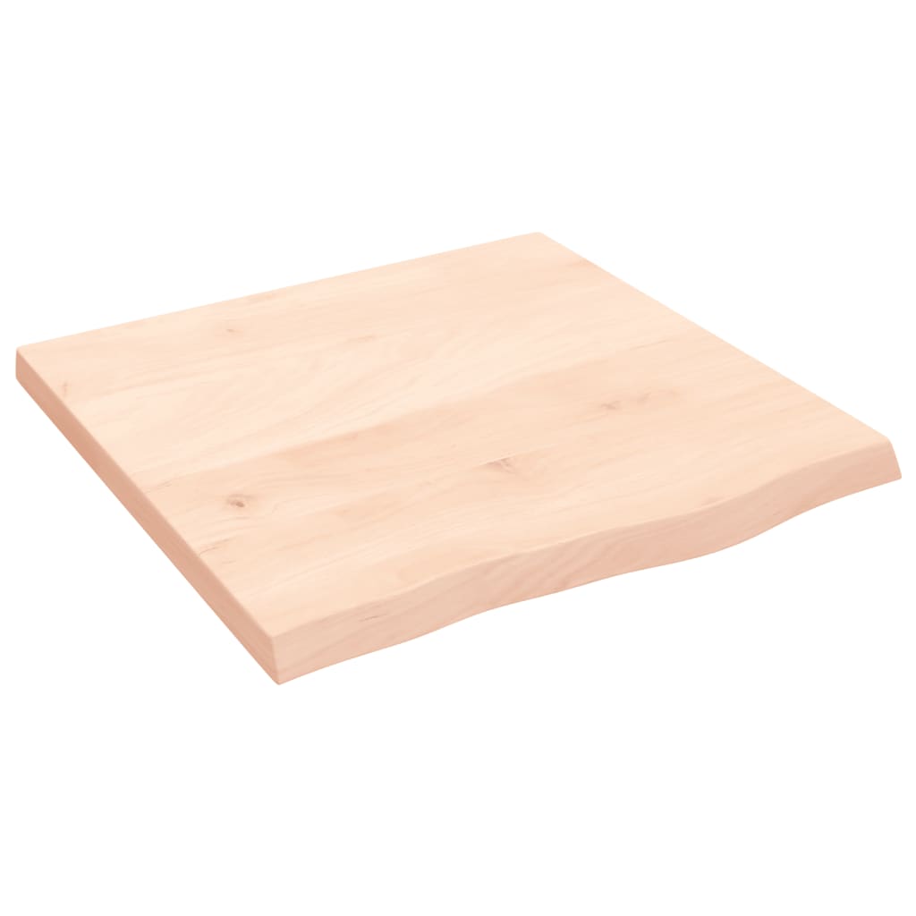 vidaXL Wall Shelf 60x60x(2-4) cm Untreated Solid Wood Oak 2