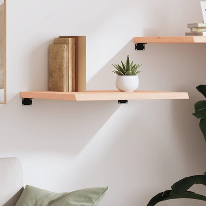vidaXL Wall Shelf 60x60x(2-4) cm Untreated Solid Wood Oak 3