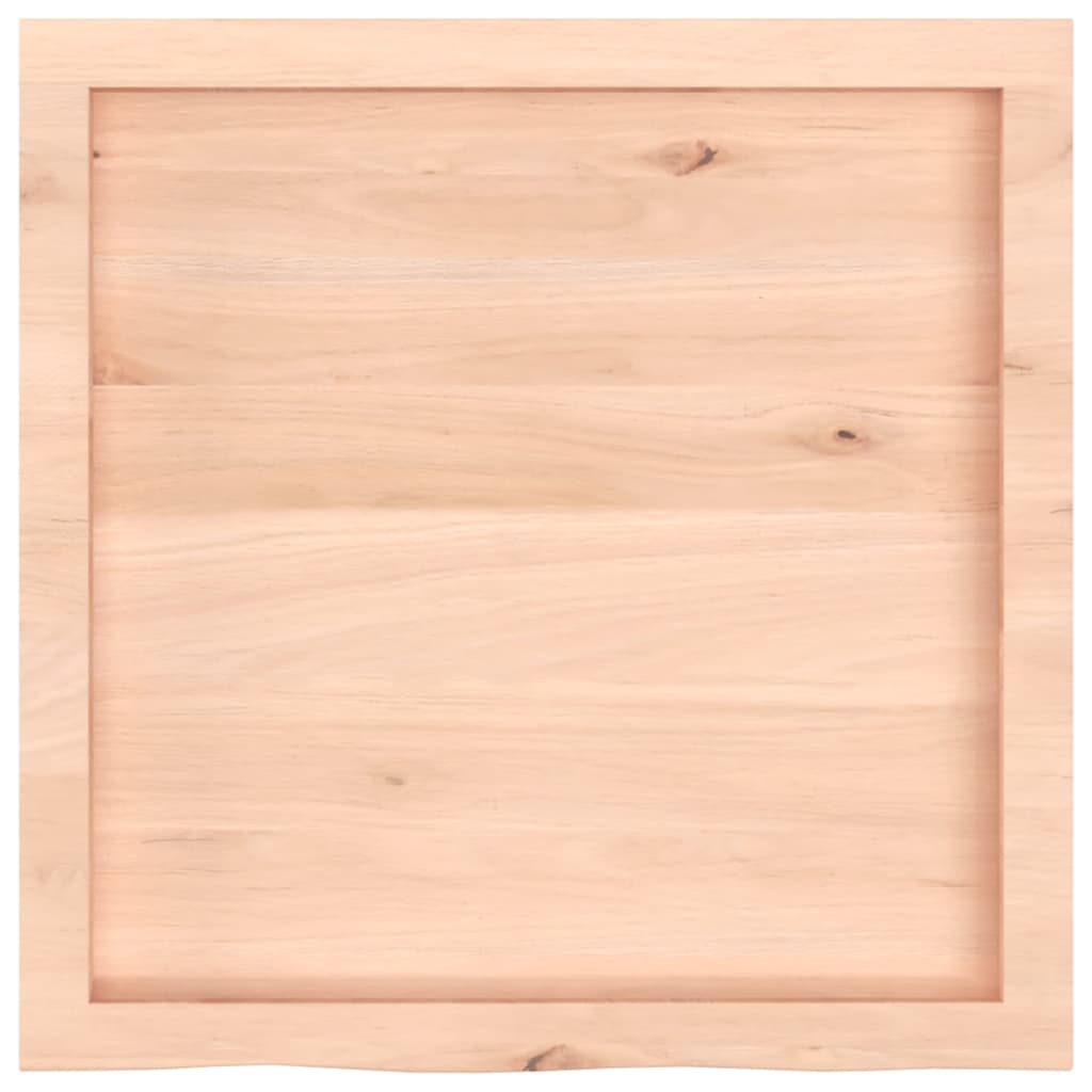 vidaXL Wall Shelf 60x60x(2-4) cm Untreated Solid Wood Oak 5