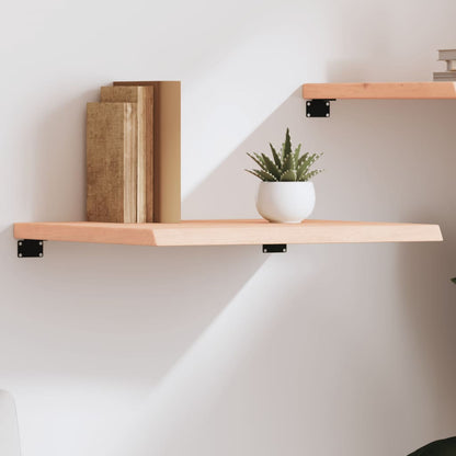 vidaXL Wall Shelf 60x60x(2-4) cm Untreated Solid Wood Oak 1