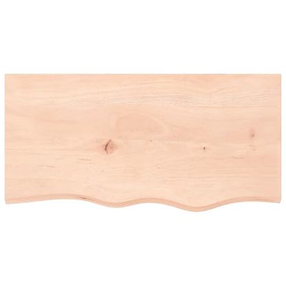 vidaXL Wall Shelf 80x40x(2-6) cm Untreated Solid Wood Oak 4