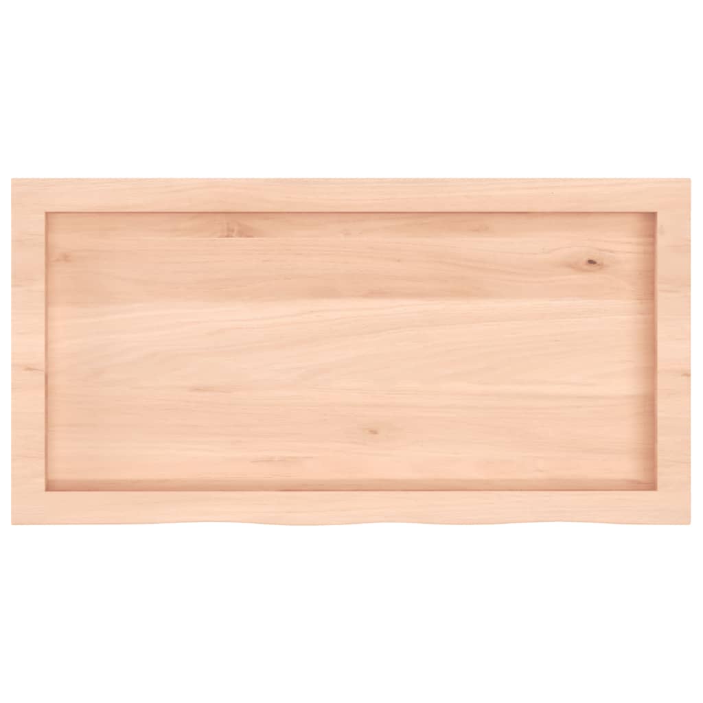 vidaXL Wall Shelf 80x40x(2-6) cm Untreated Solid Wood Oak 5