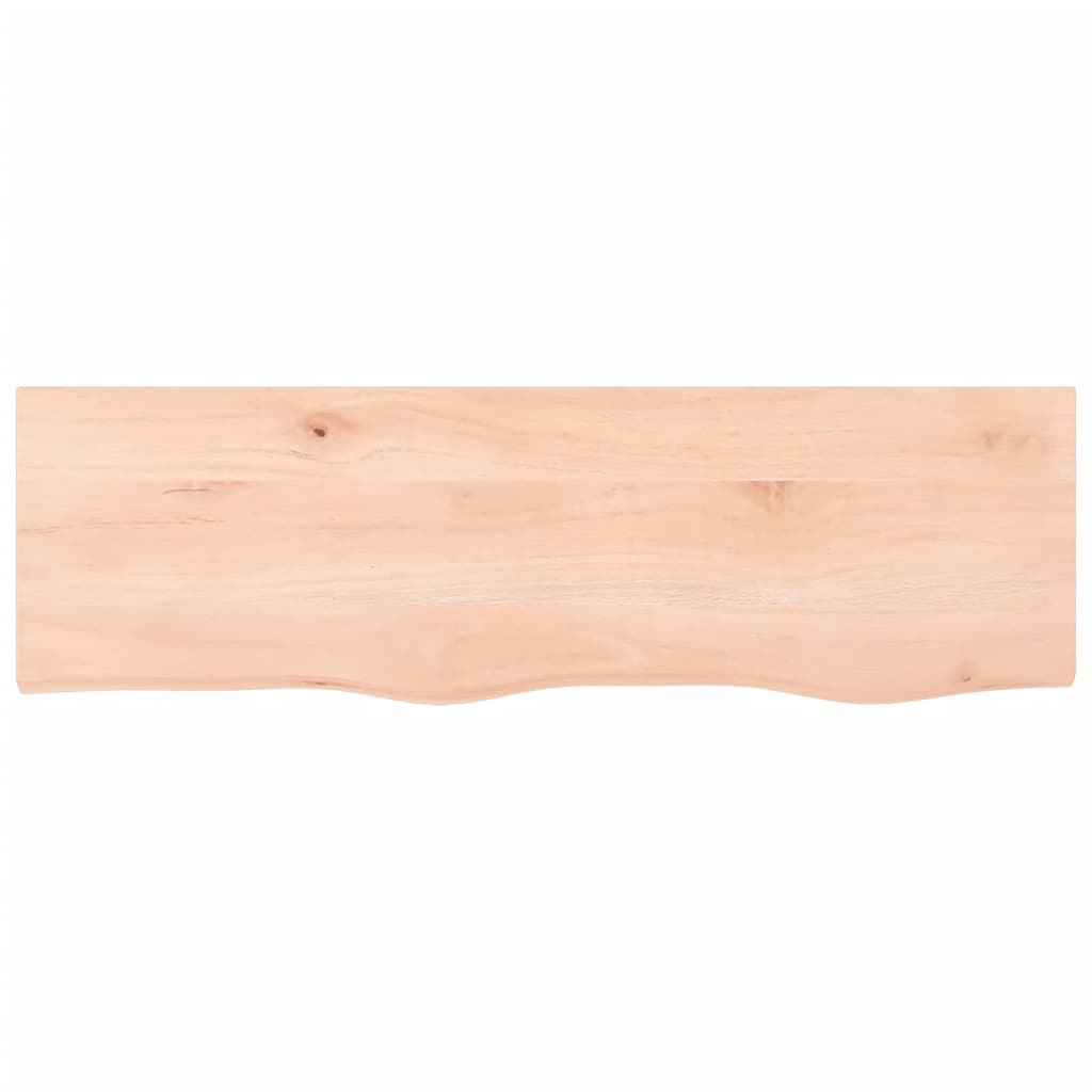 vidaXL Wall Shelf 100x30x(2-4) cm Untreated Solid Wood Oak 4