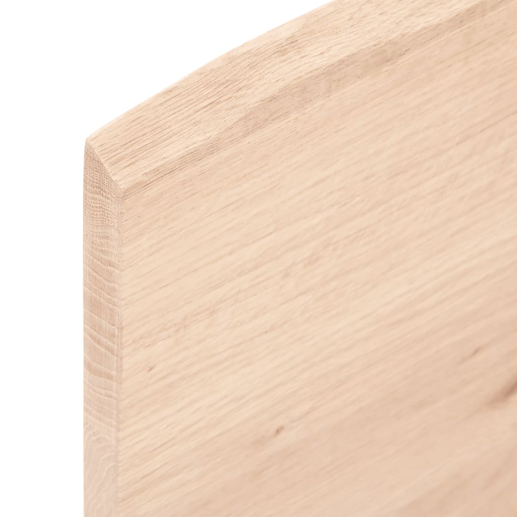 vidaXL Wall Shelf 100x40x2 cm Untreated Solid Wood Oak 6
